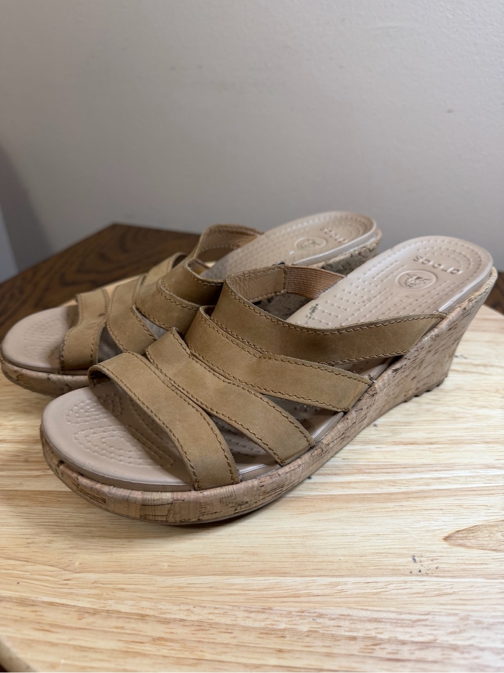 Crocs women’s A-Leigh Slip On wedge sandals